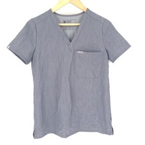 Figs Scrub Top Womens Extra Small Grey Catrina Shirt Single Pocket Comfort